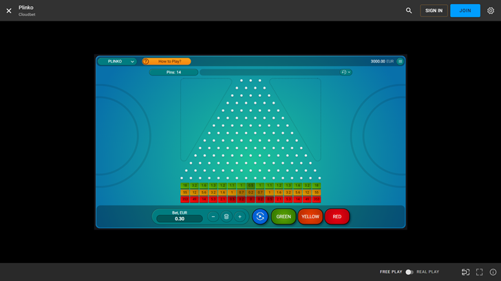 Cloudbet Plinko Oynama Adımları